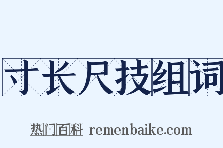 寸长尺技组词是什么意思的图片
